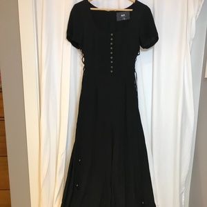 SOLD - Anthropologie Maeve - Square Collar / Wide Leg Romper